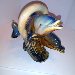 Dolphin porcelain figure